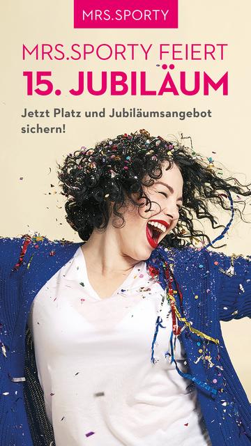 Mrs. Sporty feiert 15 Jahre Frauenfitness.