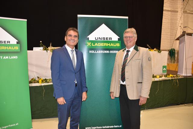 Direktor Edwin Vorhemus und Obmann Johann Rohringer