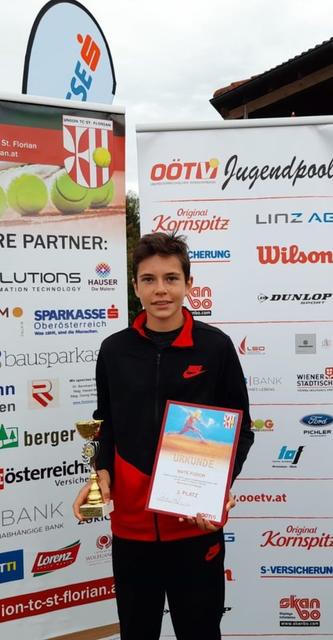 Drittplatzierter im U14-Einzel: MATE FODOR