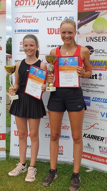 OÖ U14-Doppellandesmeister: taf-Player LAURA ORTNER &amp; Partnerin Theresa Stabauer