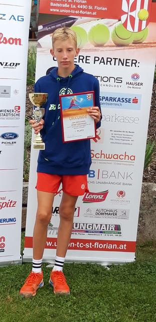 OÖ U12-Landesmeister: taf-Player JAN HEMETZBERGER