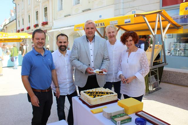 Christian Stückler, Dieter Bardel, Hannes Primus, Roland Bachmann und Sabine Bardel (von links)