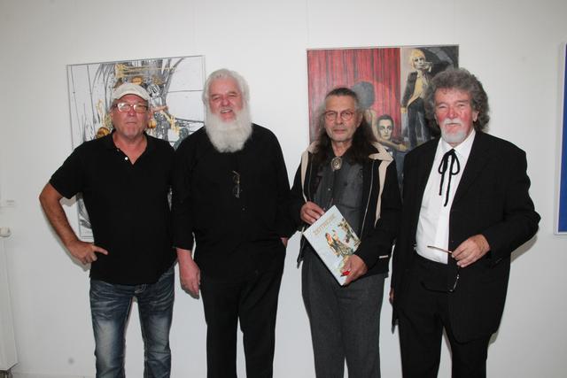 Leon Einberger, Franz Wolf, Sulpicius Bertsch und Ossy Korber.