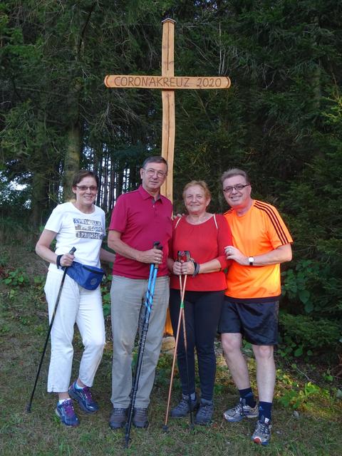 Karla Schöll-Tritremmel, Erich und Maria Schock und Werner Schöll.
