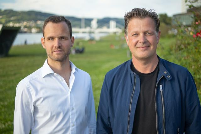 Nationalratsabgeordneter Felix Eypeltauer (li.) und Vorstandsmitglied Martin Leibetseder (re.). | Foto: Foto: Neos