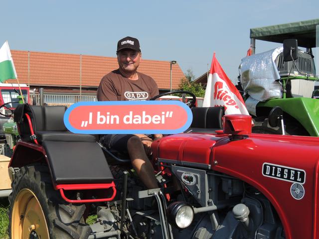 Stammkunde beim Gady Markt: Johann Reisinger. 