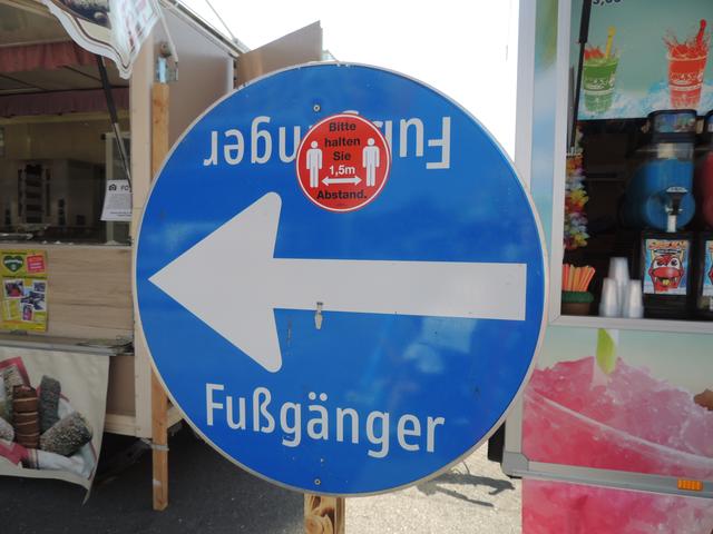 Die Besucherstromregelung war ebenso Teil des Präventivkonzpets. 