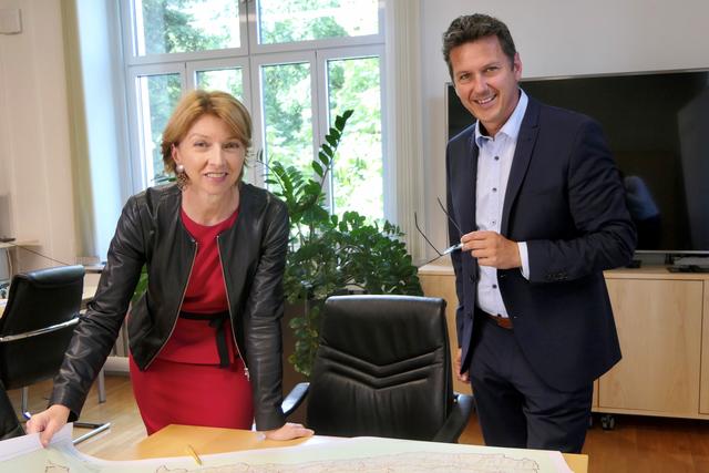 Finanzreferentin und Gemeindereferent: Landeshauptmann-Stellvertreterin Gaby Schaunig und Landesrat Daniel Fellner | Foto: Büro LR Fellner