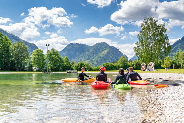 Der Badesee in der Gemeinde Landl ist seit jeher ein beliebter Ausflugsort für Einheimische und Gäste.
