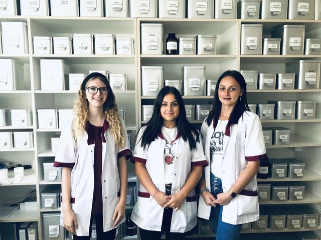 Viktoria Ortner, Anna Berger und Roxana Mustata machen eine Lehre in der Stadtapotheke Mariahilf in Rohrbach-Berg. | Foto: Foto: Dobersberger