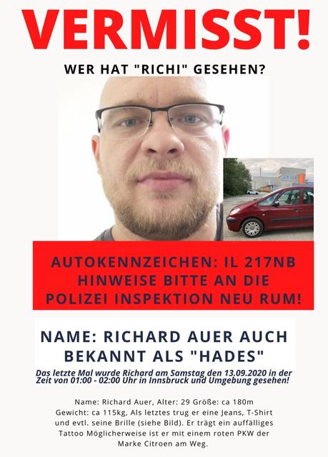 Wer hat diesen Mann gesehen? Hinweise bitte an die Polizei Inspektion Neu Rum  | Foto: FB Privat
