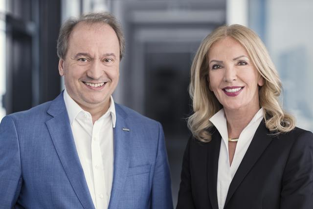 Optimistisch: H. Pfeilstecher (l.), L. Wilding