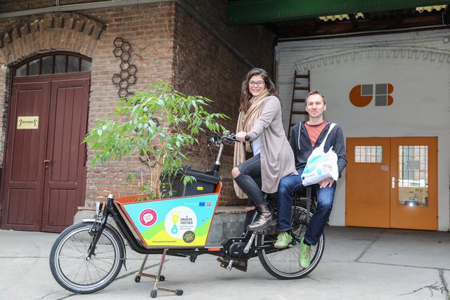 Das Favoritner Grätzelrad kann bis zu 80 Kilogramm transportieren – zusätzlich zum Gewicht von Fahrerin oder Fahrer. | Foto: gb*