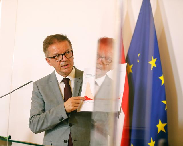 "In den letzten Tagen haben wir einen deutlichen Anstieg von Hospitalisierungen zu verzeichnen. Das erfüllt mich mit Sorge", sagt Gesundheitsminister Rudi Anschober.