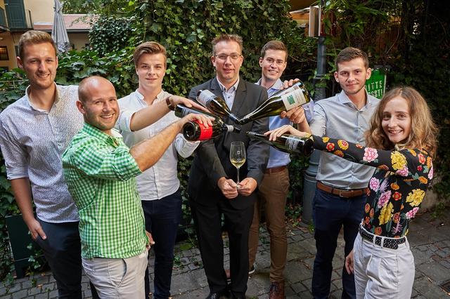 V.l.: Mathias Prugmaier, Andreas Knötzl, Johannes Fritz, SQ-GF Jürgen Geyer, Paul Retzl, Willi Bauer und Kathrin Brachmann
