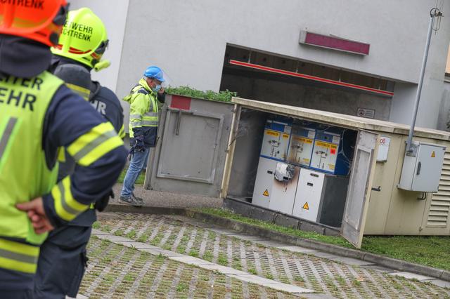 In der Moserbachstraße brannte die Trafostation.