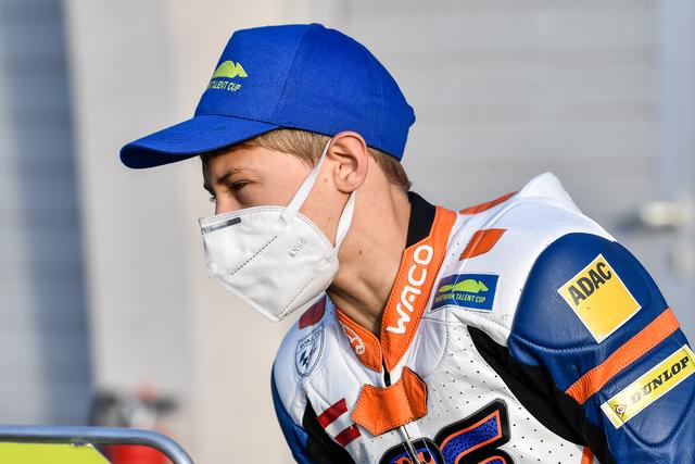 Auch an der Rennstrecke geht derzeit nichts ohne Maske. | Foto: Northern Talent Cup/Dorna