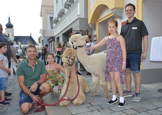 Mit "pelzigen Begleitern" durchs Dämmershoppen. | Foto: Verein Stadtmarketing Waidhofen