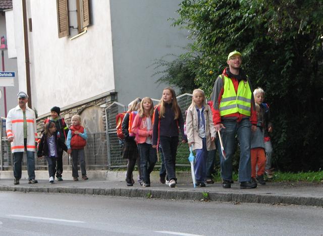 In Völs ist der Pedibus bereits seit dem Jahr 2009 unterwegs – dort gibt es auch eine Schulwegpolizei! | Foto: privat
