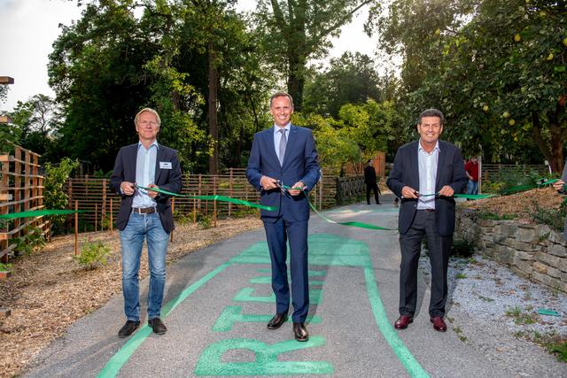 GF Peter Binder, Landesrat Jochen Danninger und Bürgermeister Harald Leopold-