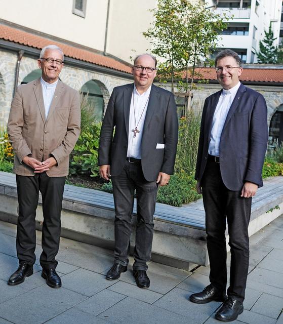 Florian Huber, Bischof Hermann Gletter, Roland Buemberger