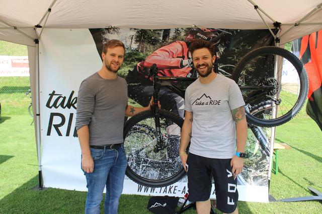 Stephan Stückler vom Energieparadies-Lavanttal und Daniel Scharf von "Taka a Ride" (von links)