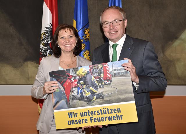 Landtagsabgeordnete Doris Schmidl und LH-Stellvertreter Stephan Pernkopf