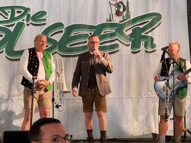 Bgm. Helmut Linhart begrüßte die berühmten "Edlseer" in Köflach.