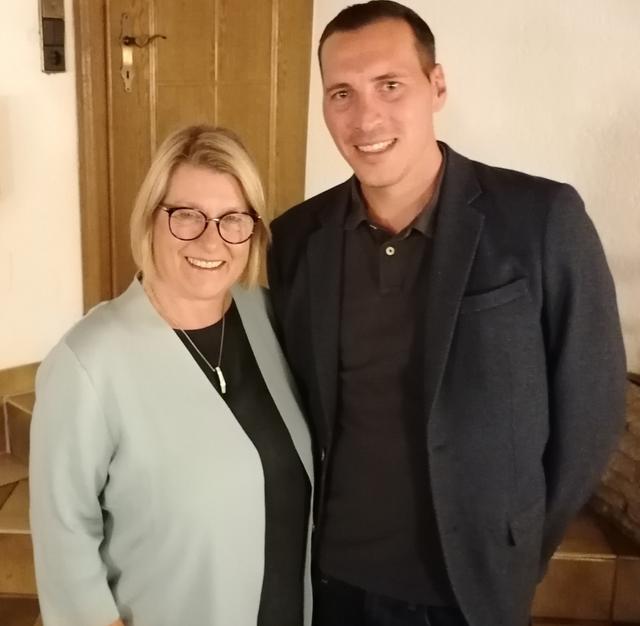Ulrike Wall mit Ricardo Lang.