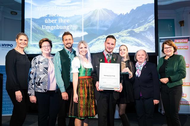 Im Vorjahr gratulierte die Jury dem Malerbetrieb Zmugg aus Deutschlandsberg zum Sieg beim WOCHE-Regionalitätspreis.