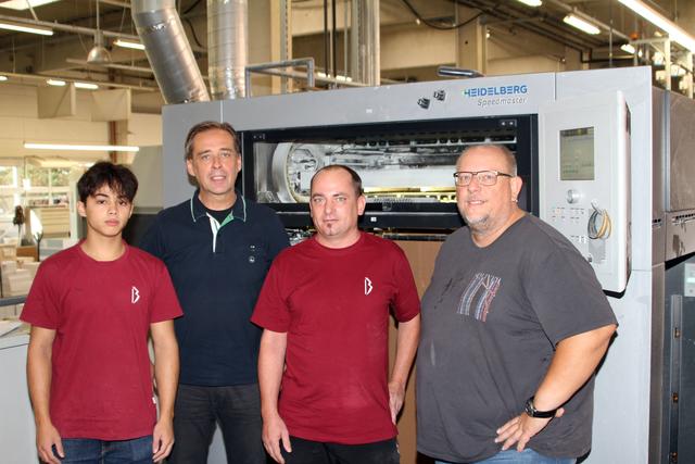 Ein starkes Team ist bei Bösmüller für die Ausbildung zum Drucktechniker oder Druckvorstufentechniker zuständig.