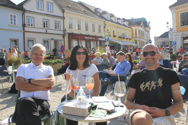 Walter und Hannelore Schneck mit Andi Hadl