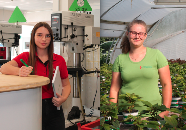 Industriekauffrau-Lehrling Marlene Stöger (l.) und Gärtner-Lehrling Manuela Hintersteininger (r.) arbeiteten als LehrlingsRedakteure an der Sonderausgabe 2020 mit. | Foto: Mittermayr/BRS