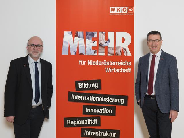 Thomas Petzel (li.) ist Bezirksstellenleiter und Klaus Köpplinger (re.) ist Bezirksstellenobmann der WKNÖ in Bruck.  | Foto: WKNÖ