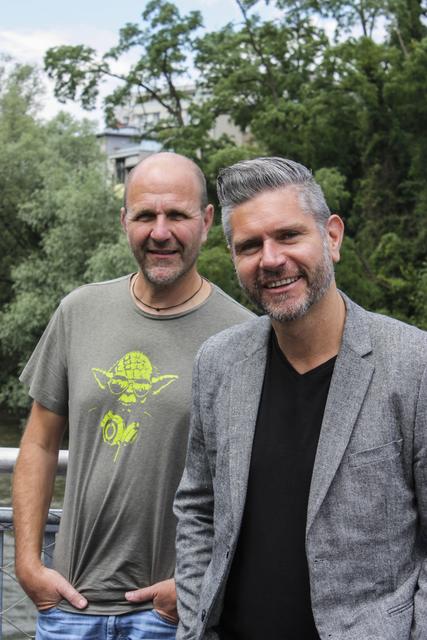 Lehrlingscoaches: Heimo Messics (Jugend am Werk) und Martin Urban (Sozkom) im Einsatz für steirische Lehrlinge (v.l.)
