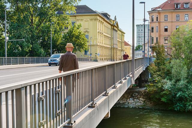 Aktuell: Die Keplerbrücke ist funktional und schlicht gehalten.