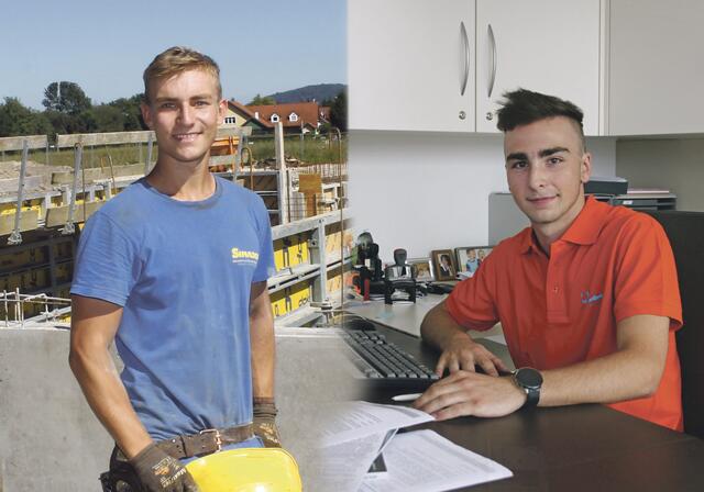 Die beiden LehrlingsRedakteure 2020: Eric Gutenbrunner (l.) und Philipp Burgstaller (r.).