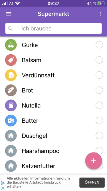 App-Tipp: Die Einkaufsliste – Einfach schneller einkaufen - Tirol