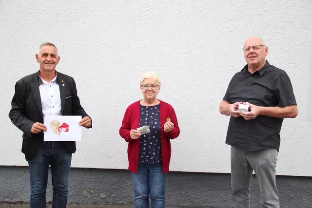 Vizebürgermeister Günter Streicher, Pensionistenverbandsvorsitzende Anneliese Wimmer, Gemeinderat Peter Doblhammer
