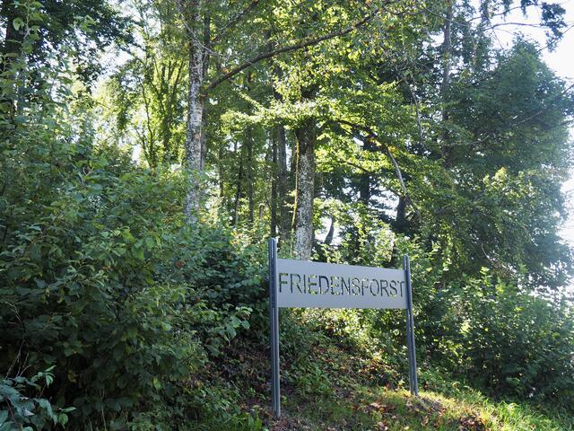 In St. Georgen wurde ein Friedensforst eröffent.