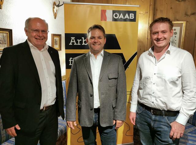 v.l.n.r.: Werner Eibenberger, Franz Weiß, Johann Siller