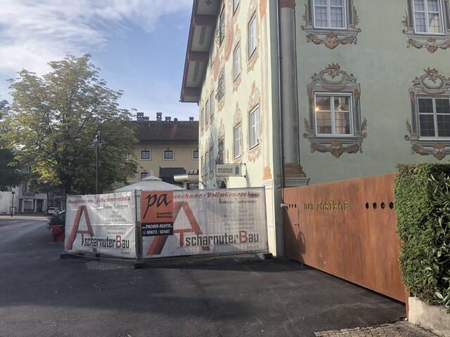 Auch beim Museum Grünes Haus wird gearbeiet. Ein Lift wird eingebaut, außerdem entstehen zusätzliche Ausstellungsflächen. | Foto: Reichel