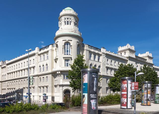 Das Polizeigebäude Rossauer Lände.