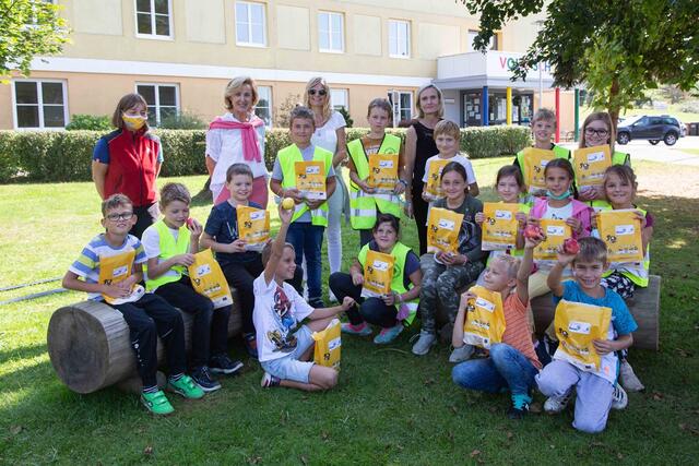 Die Kinder der 3C-Klasse der Volksschule Gnas beteiligten sich an der Aktion "süß oder sauer". | Foto: LEA