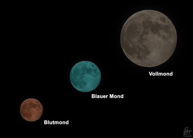 Der Mond hat viele "Gesichter".