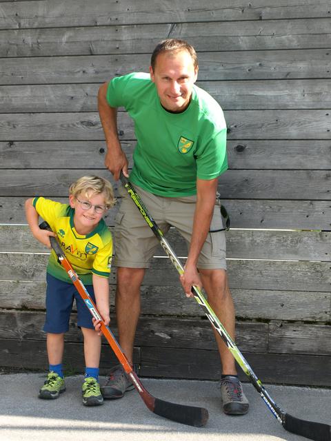 Samuel mit seinem Papa Christian Ifsits