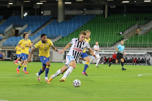 Marco Raguz war nicht nur "man of the match", sondern auch uneinholbar für die Verteidiger des slowakischen Tabellenführers.