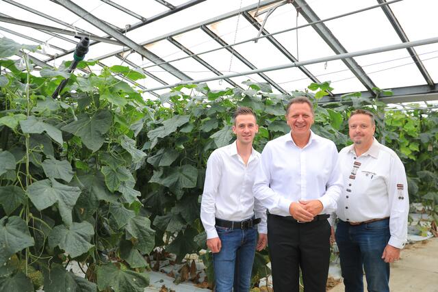 SPÖ Bauern Wien Vorsitzender Christian Schmidt, Bezirksvorsteher-Stv. Thomas Steinhart &amp; Gemeinderat Ernst Holzmann