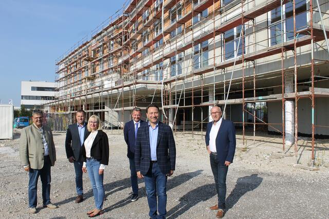 Auch ein Besuch auf der Baustelle beim Aiden by Best Western Hotel im Stadtgut stand auf dem Programm.