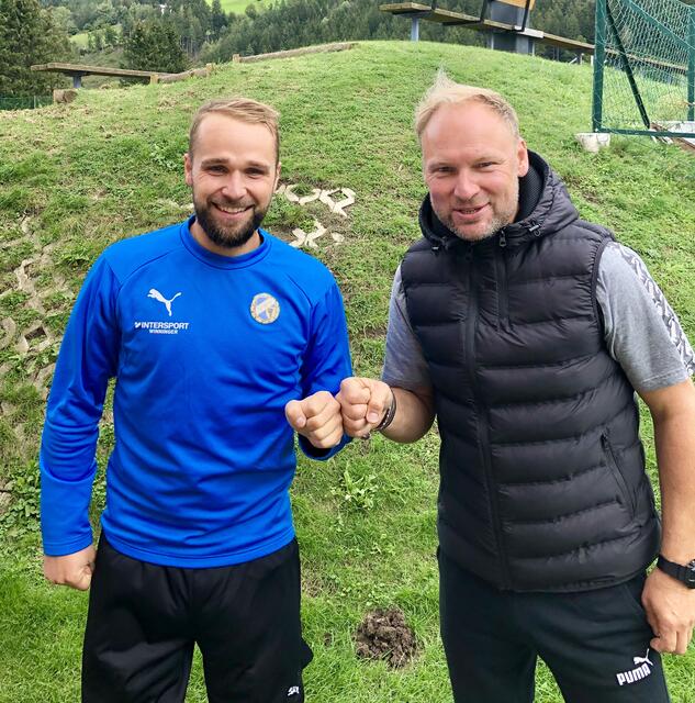Wolfgang Wallner mit seinem VSV Co-Trainer Bernd Traar. Das perfekte Gespann für Sport und Schule.